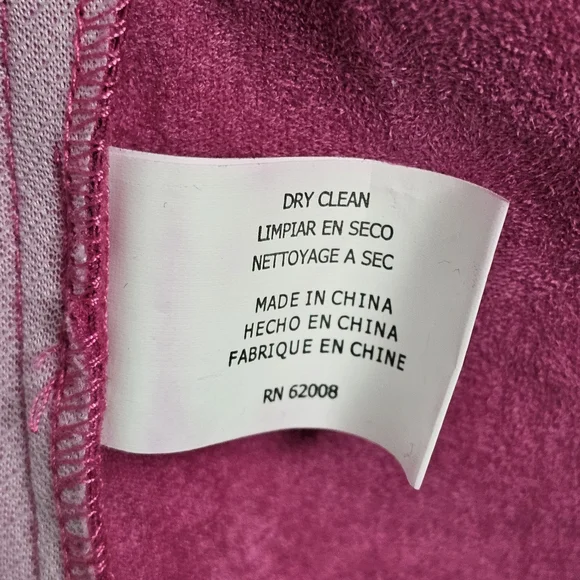 Lena Gabrielle Pink Fringe Moto Jacket – Size 12 - Picture 11 of 13